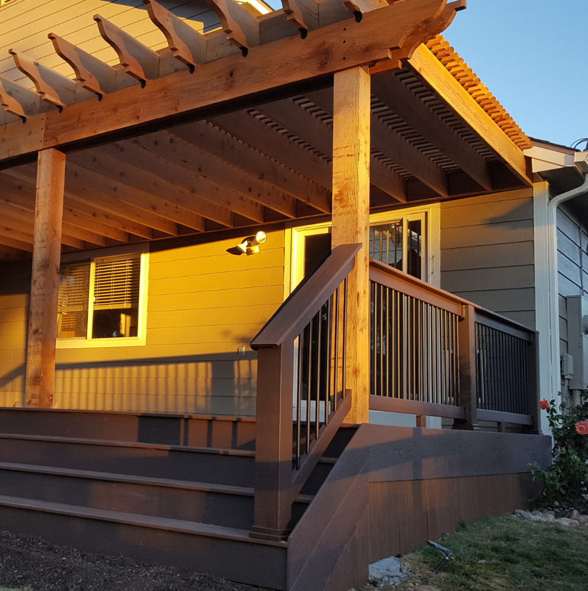 Catio attached to the house